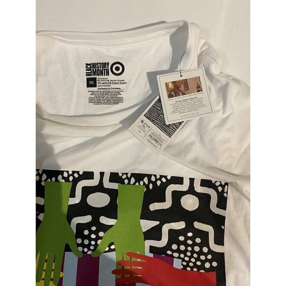 Black History Month Unisex Adult T shirt short sleeve White graphic Size XXL - Picture 3 of 5